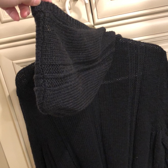 Style & Co Hooded Sweater with front Buckles - Picture 9 of 10